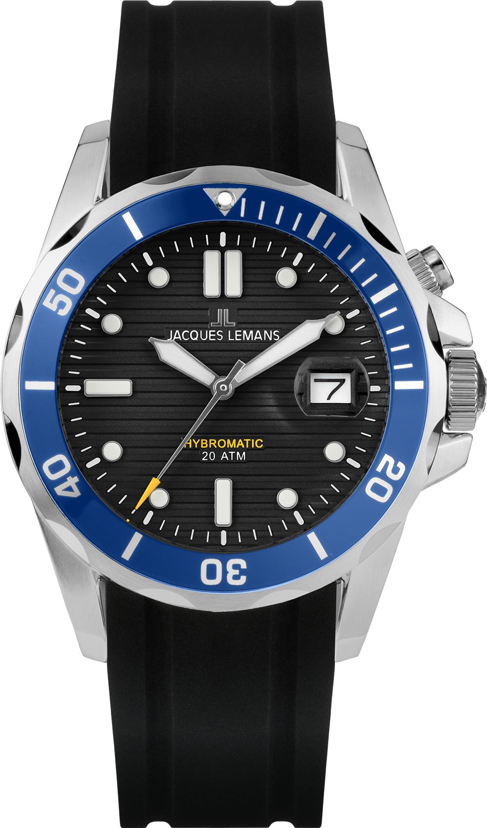 Jacques Lemans Hybromatic 1-2170D Heren armbandhorloge Jacques Lemans Hybromatic 1-2170D Heren armbandhorloge