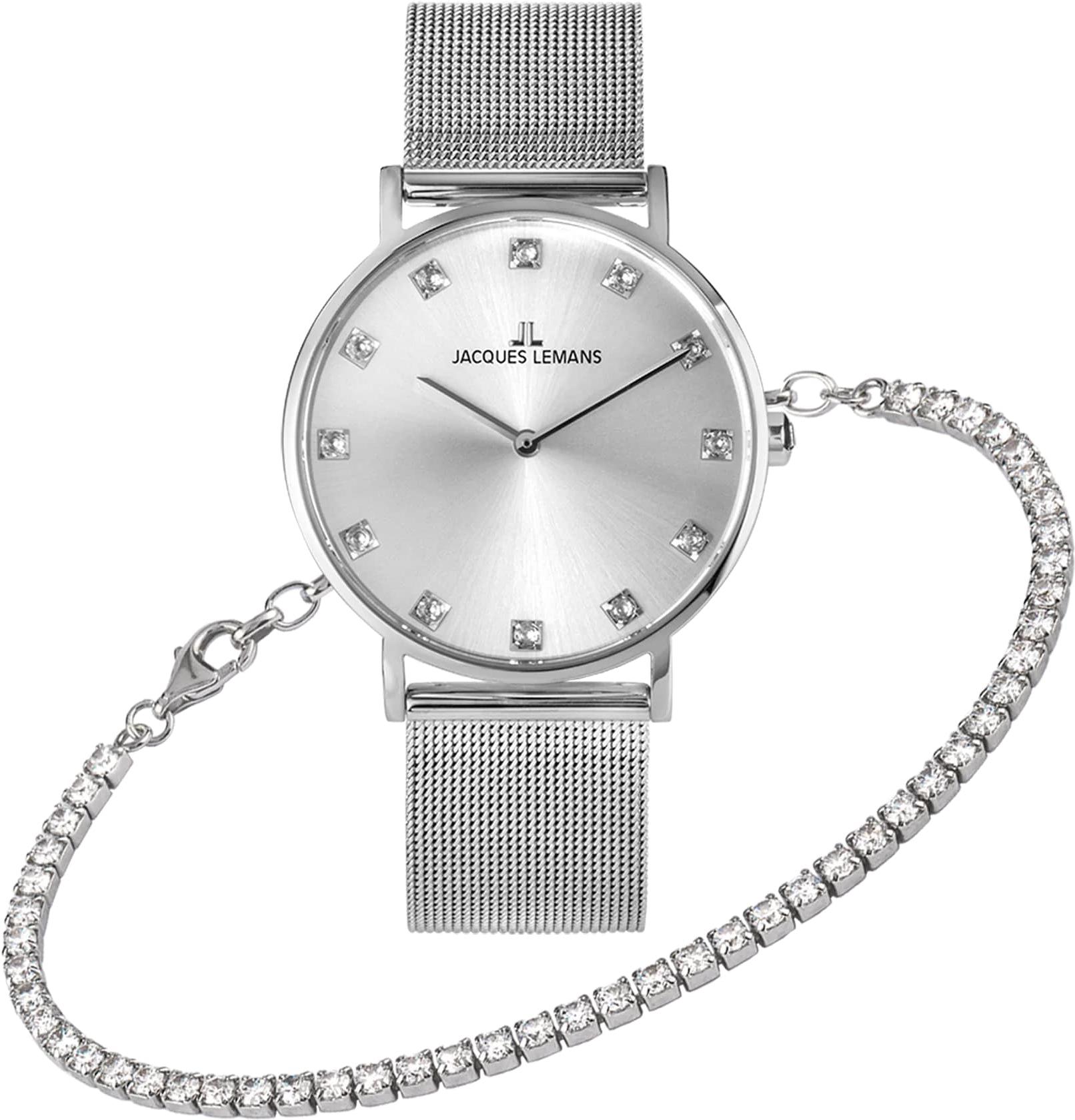 Jacques Lemans Nice 1-2142A Dames armbandhorloge Jacques Lemans Nice 1-2142A Dames armbandhorloge