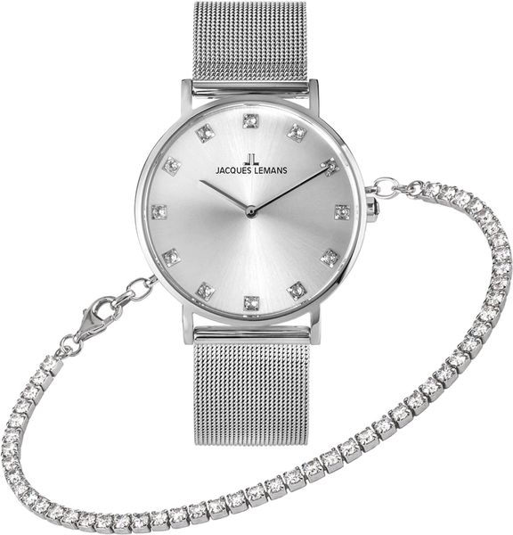 Jacques Lemans Nice 1-2142A Damenarmbanduhr special set Jacques Lemans Nice 1-2142A Damenarmbanduhr special set