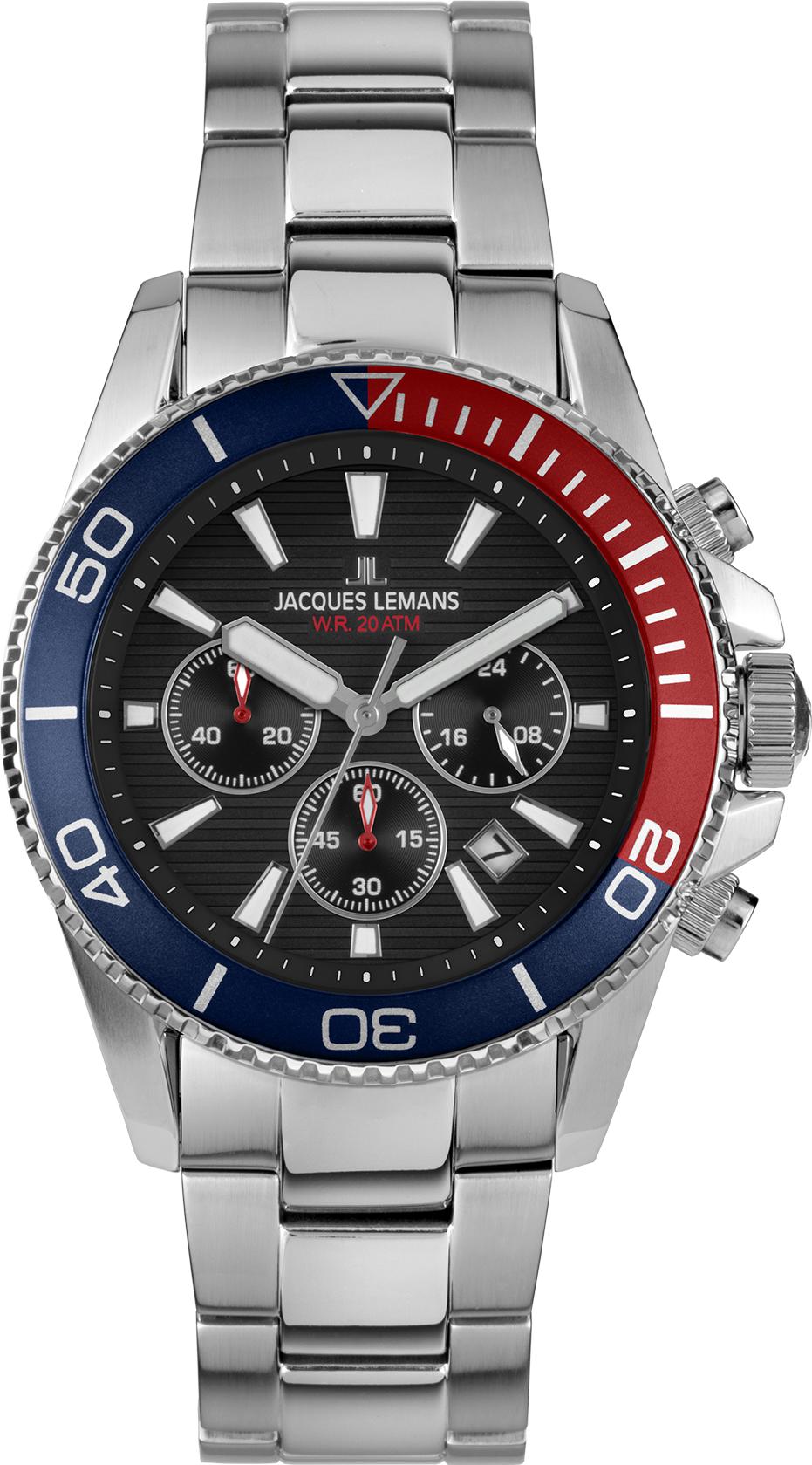Jacques Lemans Liverpool Diver 1-2206J Herenchronograaf