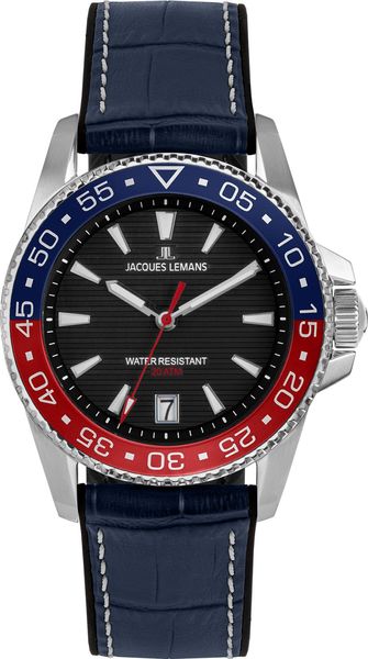 Jacques Lemans Liverpool Diver 1-2205D Mens Wristwatch Diving Watch