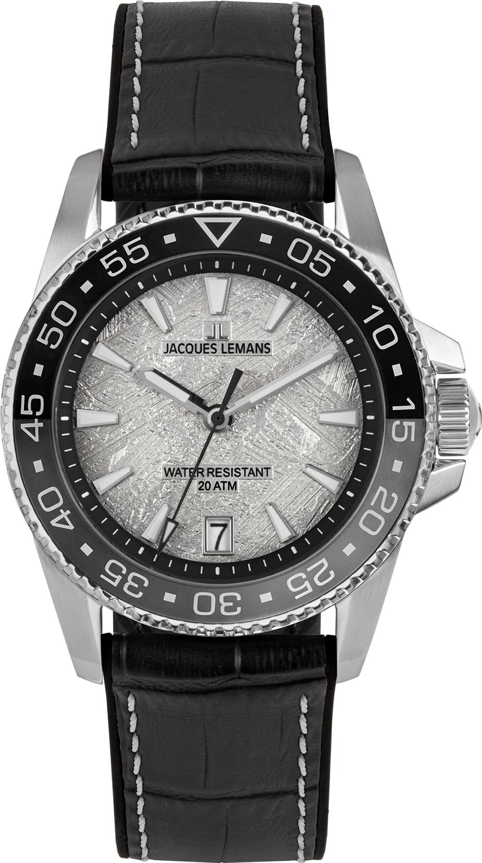 Jacques Lemans Liverpool Diver 1-2205E Heren armbandhorloge Jacques Lemans Liverpool Diver 1-2205E Heren armbandhorloge