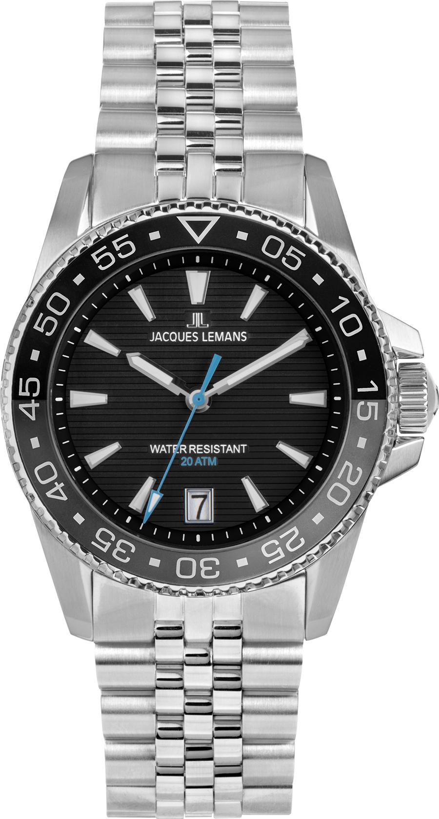 Jacques Lemans Liverpool Diver 1-2205H Heren armbandhorloge