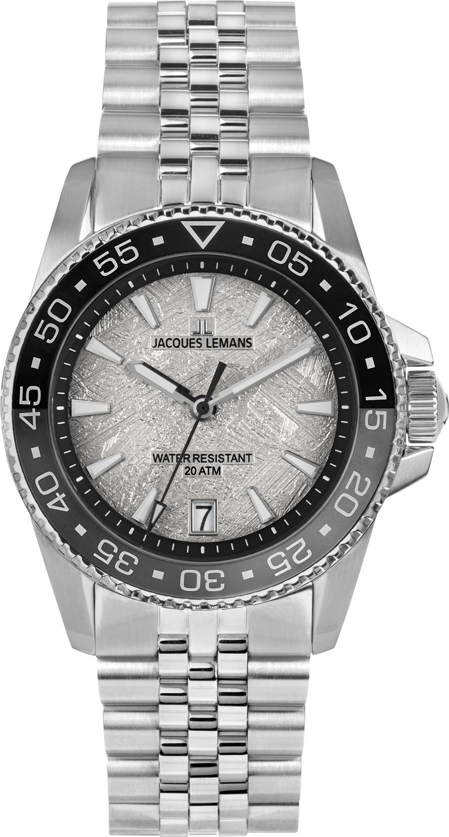 Jacques Lemans Liverpool Diver 1-2205L Heren armbandhorloge Jacques Lemans Liverpool Diver 1-2205L Heren armbandhorloge