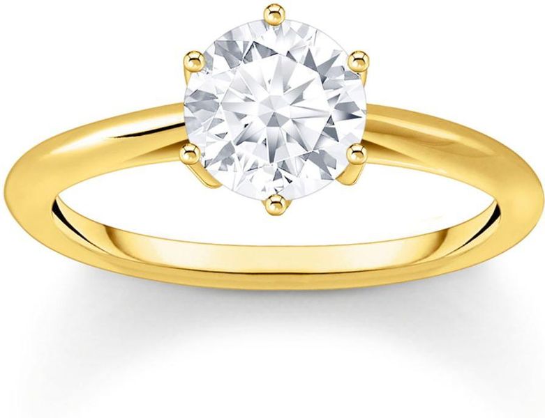 Thomas Sabo Sparkling Gold TR2474-414-14 Anillo para mujeres Thomas Sabo Sparkling Gold TR2474-414-14 Anillo para mujeres