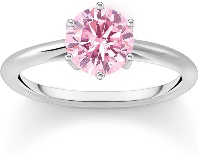 Thomas Sabo Sparkling Pink TR2474-051-9 Damesring Thomas Sabo Sparkling Pink TR2474-051-9 Damesring