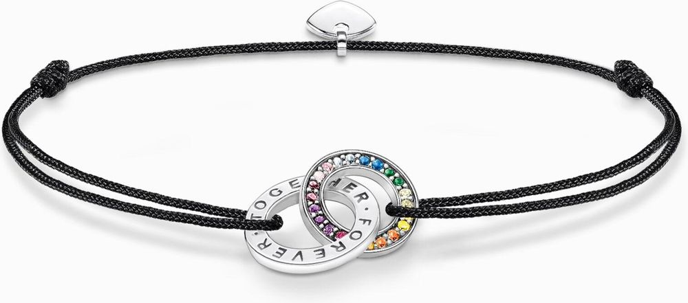 Thomas Sabo Sparkling Rainbow & Sun A2085-318-7-L22V Braccialetto per donne Thomas Sabo Sparkling Rainbow & Sun A2085-318-7-L22V Braccialetto per donne