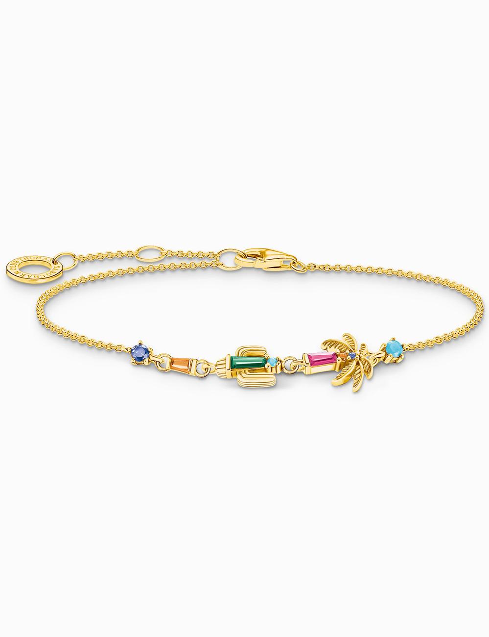 Thomas Sabo Sparkling Rainbow & Sun A2150-488-7-L19V Pulsera para mujeres Thomas Sabo Sparkling Rainbow & Sun A2150-488-7-L19V Pulsera para mujeres