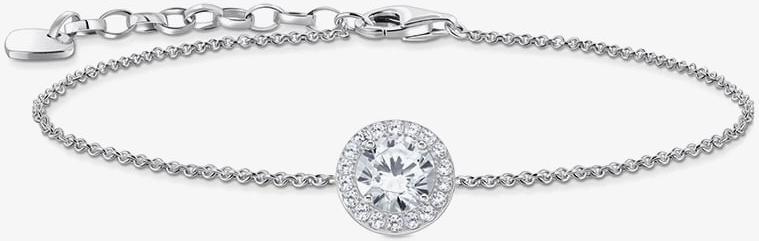 Thomas Sabo Sparkling White A2166-051-14-L19V Braccialetto per donne Thomas Sabo Sparkling White A2166-051-14-L19V Braccialetto per donne