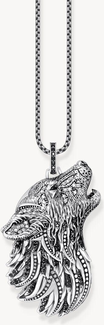 Thomas Sabo Rebel Wolf & Crystals PE966-643-21 Hanger
