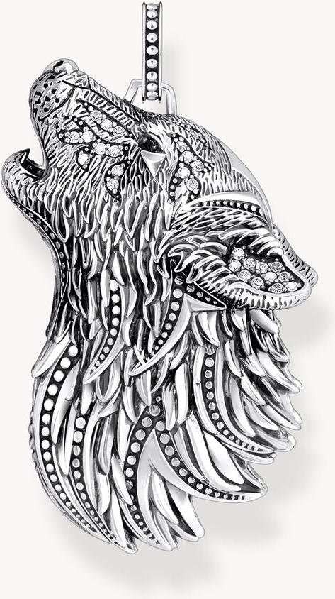 Thomas Sabo Rebel Wolf & Crystals PE966-643-21 Hanger