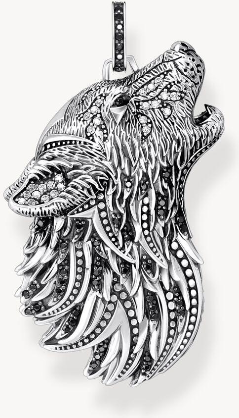 Thomas Sabo Rebel Wolf & Crystals PE966-643-21 Hanger