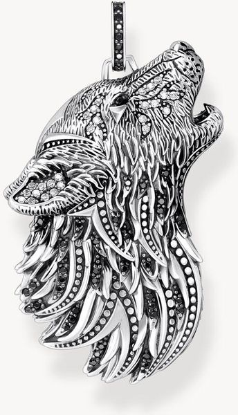 Thomas Sabo Rebel Wolf & Crystals PE966-643-21 Pendente Thomas Sabo Rebel Wolf & Crystals PE966-643-21 Pendente