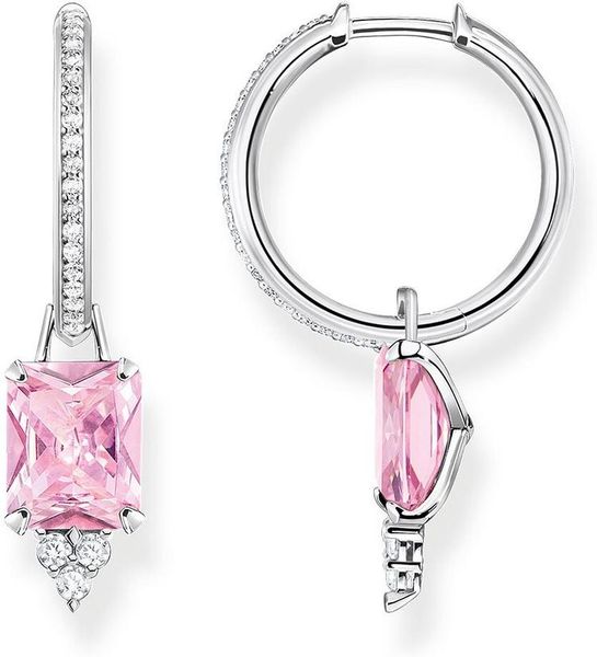 Thomas Sabo Sparkling Pink CR672-051-9 Orecchini creole Thomas Sabo Sparkling Pink CR672-051-9 Orecchini creole