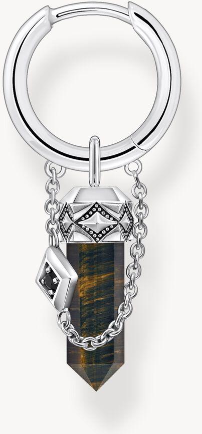 Thomas Sabo Rebel Wolf & Crystals CR724-950-1 Orecchini creole