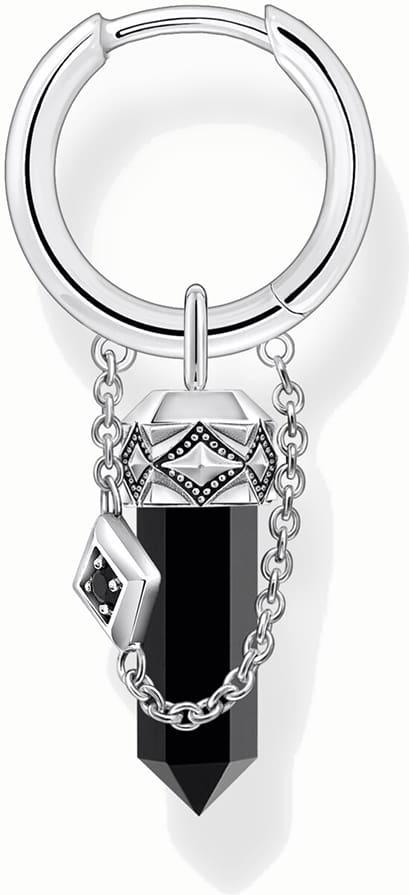 Thomas Sabo Rebel Wolf & Crystals CR724-641-11 Orecchini creole Thomas Sabo Rebel Wolf & Crystals CR724-641-11 Orecchini creole