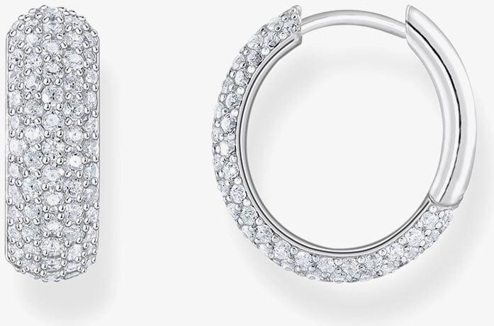 Thomas Sabo Sparkling White CR731-051-14 Pendientes creoles Thomas Sabo Sparkling White CR731-051-14 Pendientes creoles