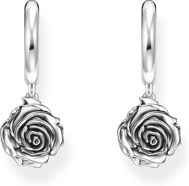 Thomas Sabo Midnight Rose CR757-637-21 Pendientes creoles Thomas Sabo Midnight Rose CR757-637-21 Pendientes creoles