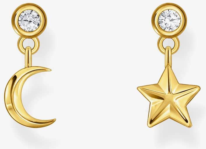 Thomas Sabo Moon & Stars H2293-414-14 Oorknopjes Thomas Sabo Moon & Stars H2293-414-14 Oorknopjes