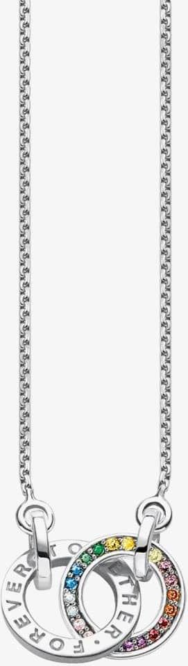 Thomas Sabo Sparkling Rainbow & Sun KE1488-318-7-L55V Cadena de cuello para mujeres Thomas Sabo Sparkling Rainbow & Sun KE1488-318-7-L55V Cadena de cuello para mujeres