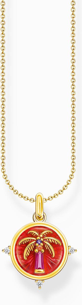 Thomas Sabo Sparkling Rainbow & Sun KE2204-471-7-L45v Chaîne de cou pour femmes Thomas Sabo Sparkling Rainbow & Sun KE2204-471-7-L45v Chaîne de cou pour femmes