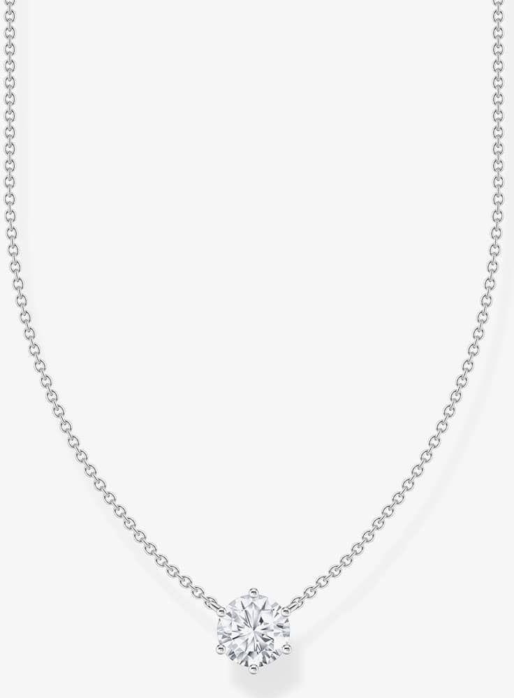 Thomas Sabo Sparkling White KE2210-051-14-L45V Cadena de cuello para mujeres Thomas Sabo Sparkling White KE2210-051-14-L45V Cadena de cuello para mujeres