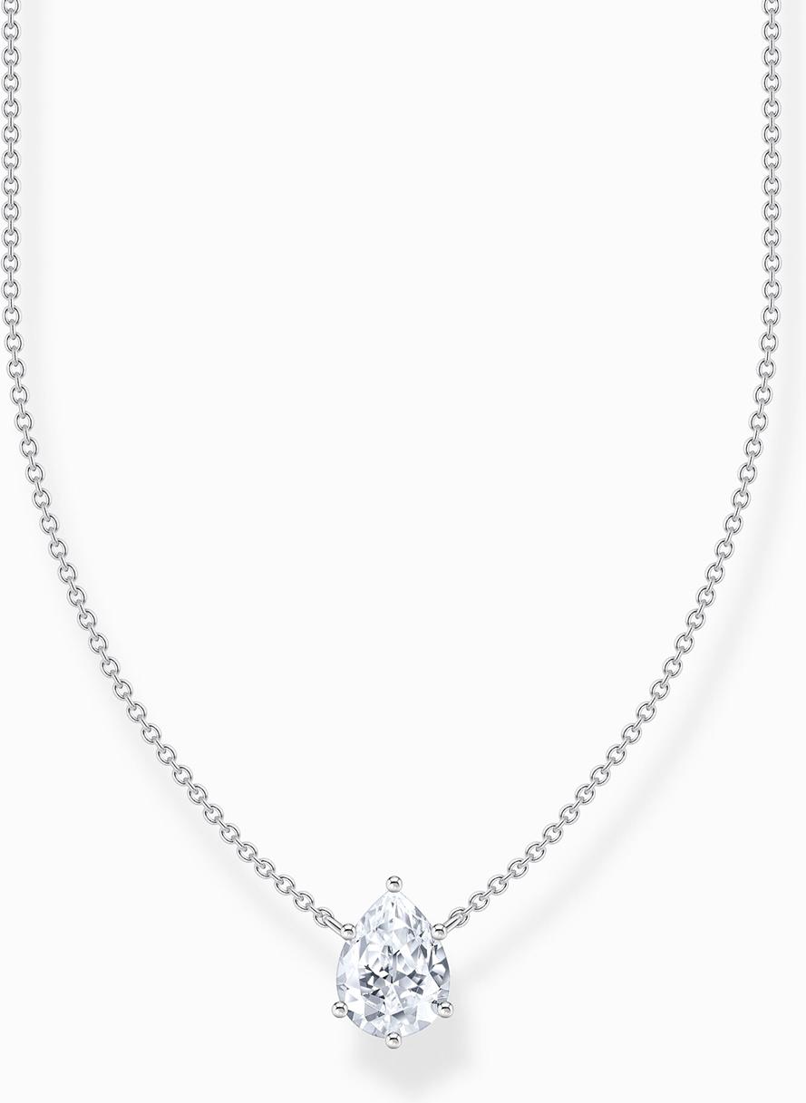 Thomas Sabo Sparkling White KE2213-051-14-L45V Chaîne de cou pour femmes Thomas Sabo Sparkling White KE2213-051-14-L45V Chaîne de cou pour femmes