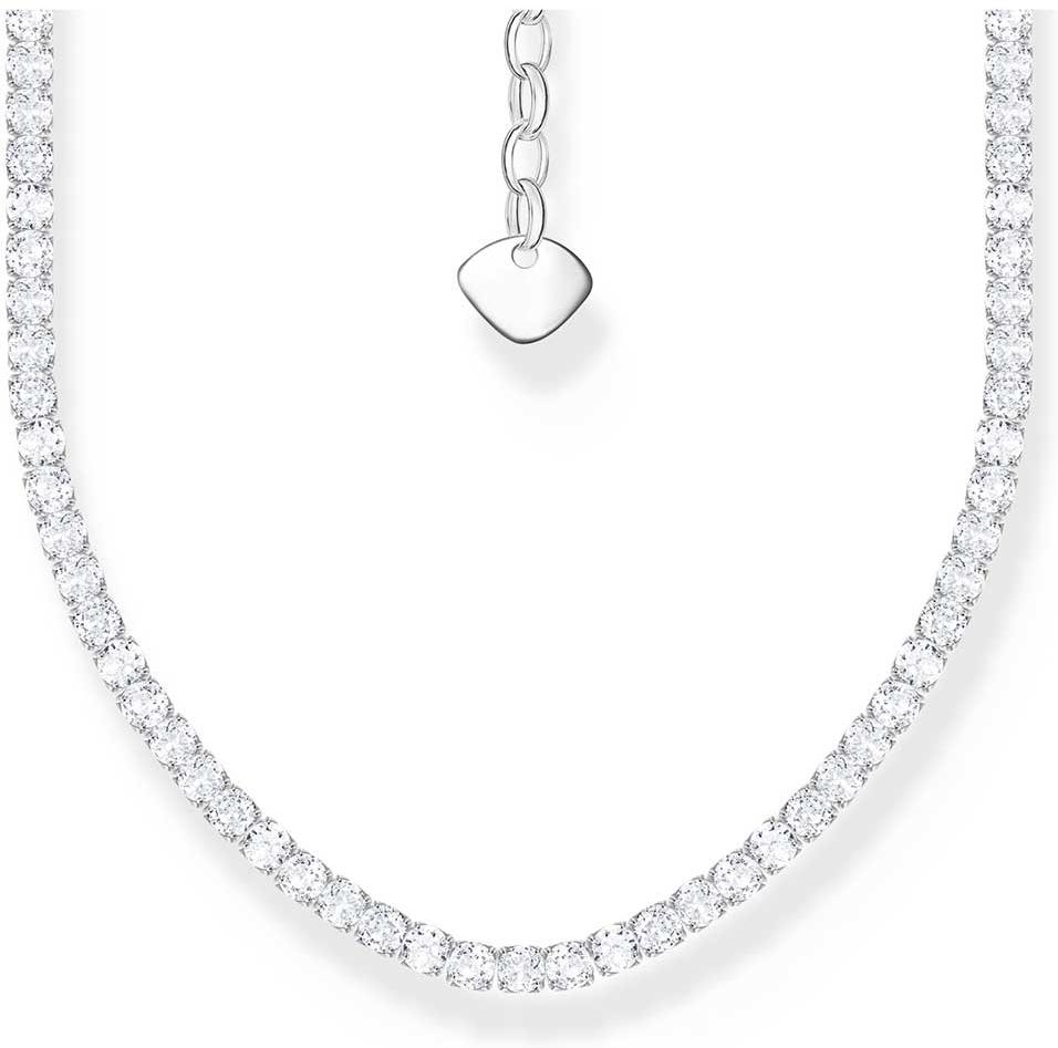 Thomas Sabo Sparkling White KE2303-051-14-L42v Cadena de cuello para mujeres Thomas Sabo Sparkling White KE2303-051-14-L42v Cadena de cuello para mujeres