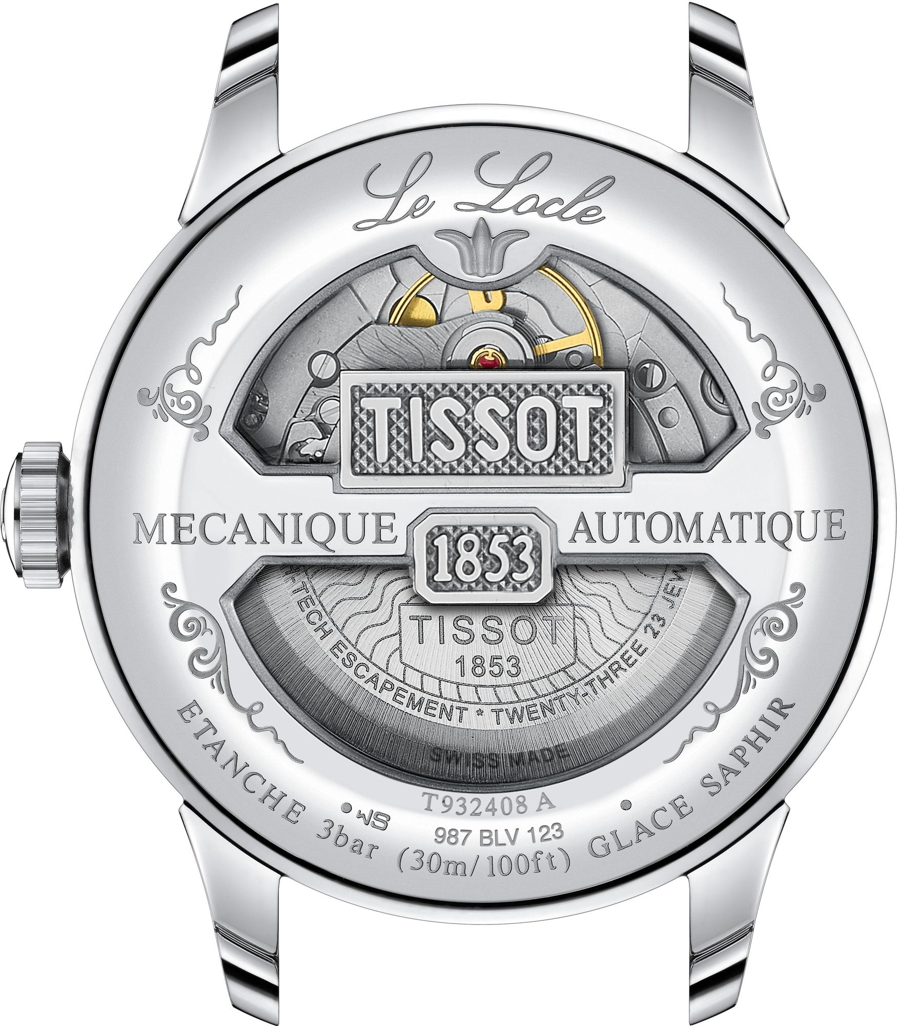 Tissot LE LOCLE AUTOMATIQUE GENT COSC T932.408.46.043.00 Montre Automatique pour hommes