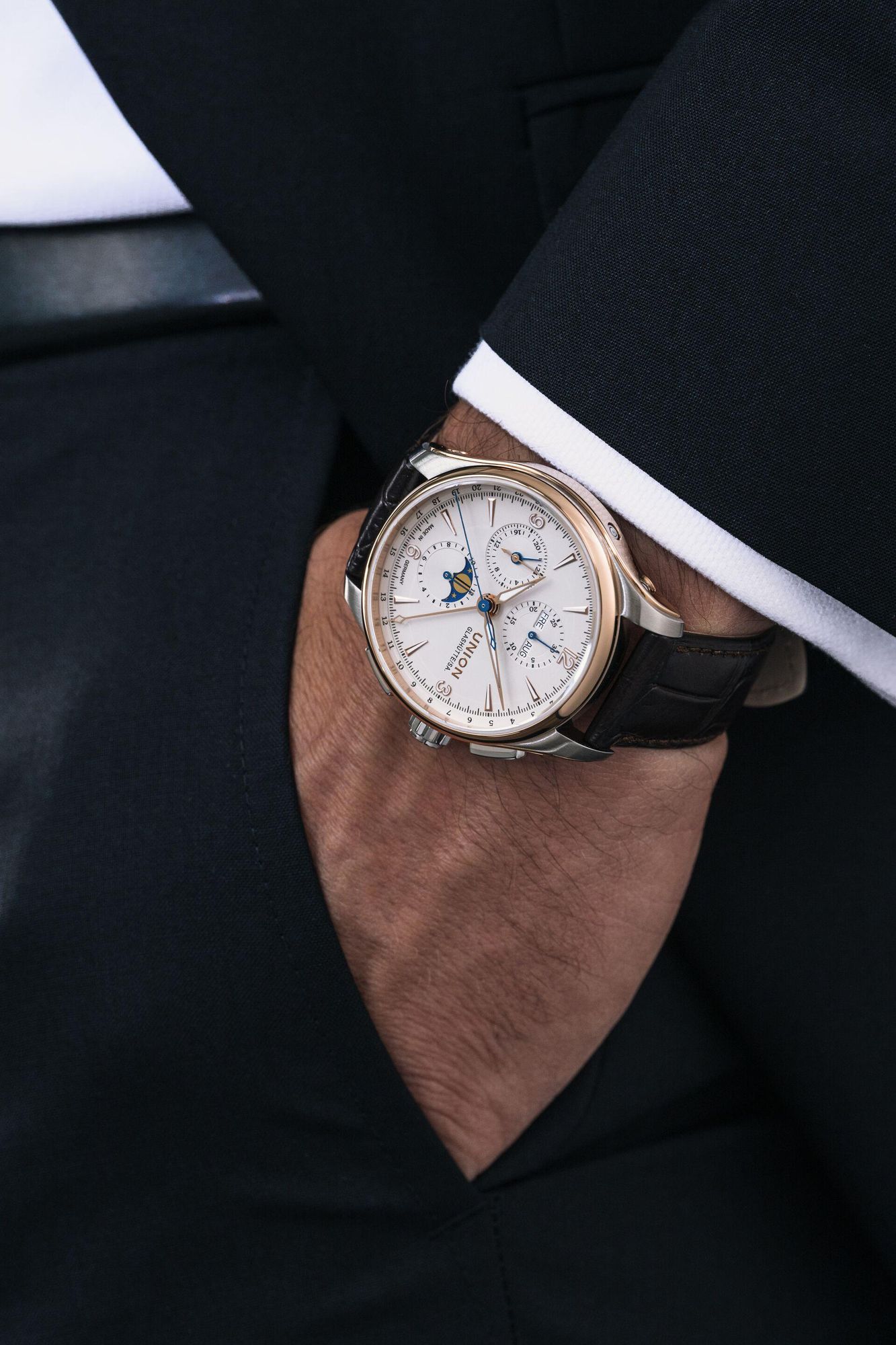 Union Glashütte Belisar Chronograph Mondphase D907.425.46.017.01 Cronografo automatico uomo Union Glashütte Belisar Chronograph Mondphase D907.425.46.017.01 Cronografo automatico uomo