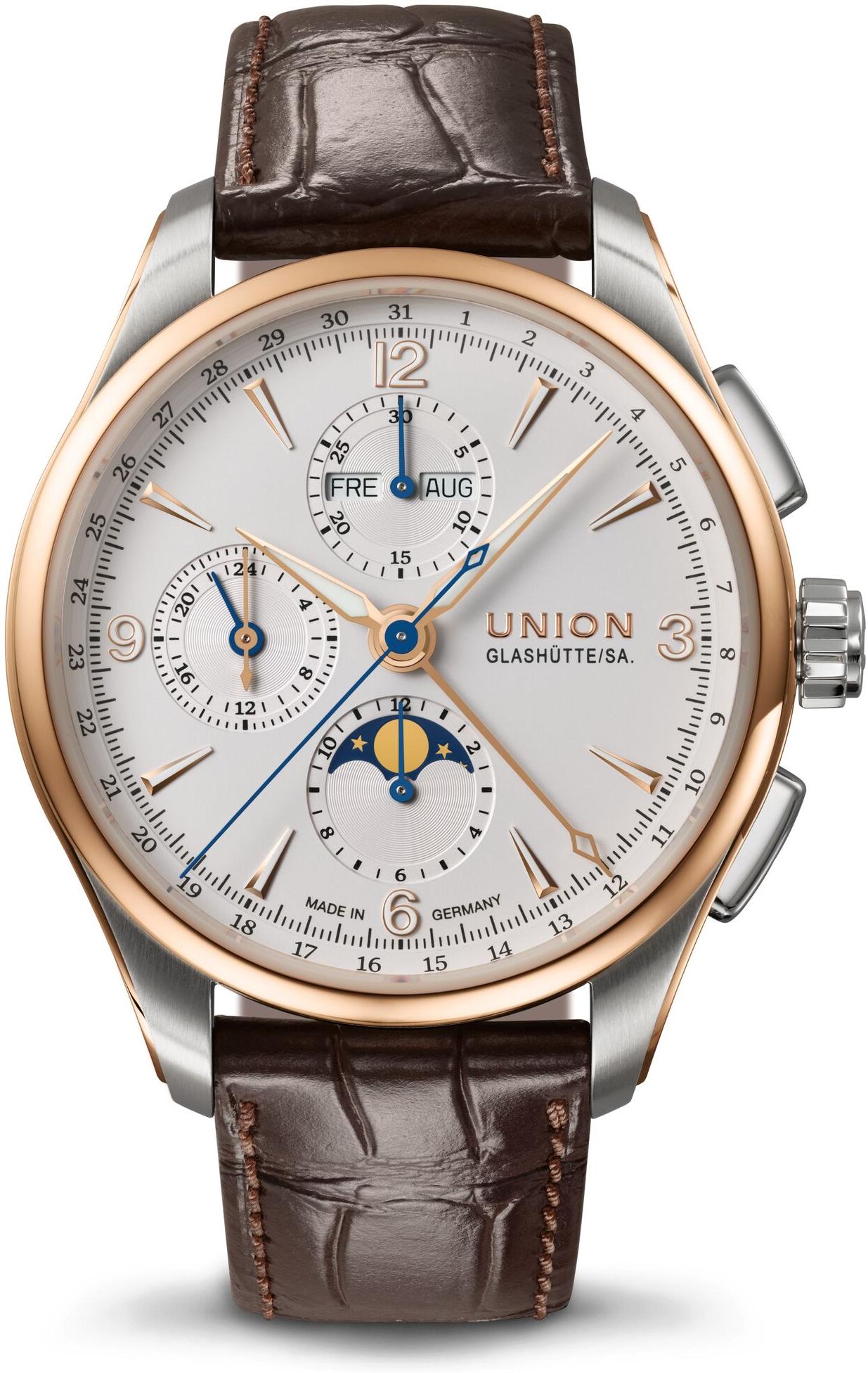 Union Glashütte Belisar Chronograph Mondphase D907.425.46.017.01 Cronografo automatico uomo Union Glashütte Belisar Chronograph Mondphase D907.425.46.017.01 Cronografo automatico uomo