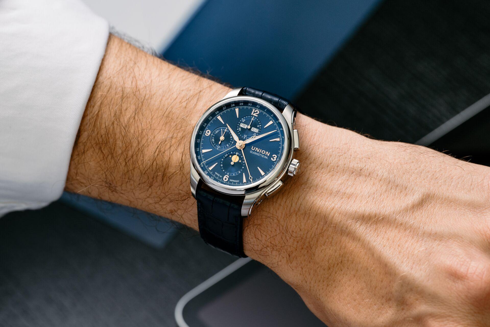 Union Glashütte Belisar Chronograph Mondphase D014.425.16.047.01 Cronografo automatico uomo Union Glashütte Belisar Chronograph Mondphase D014.425.16.047.01 Cronografo automatico uomo