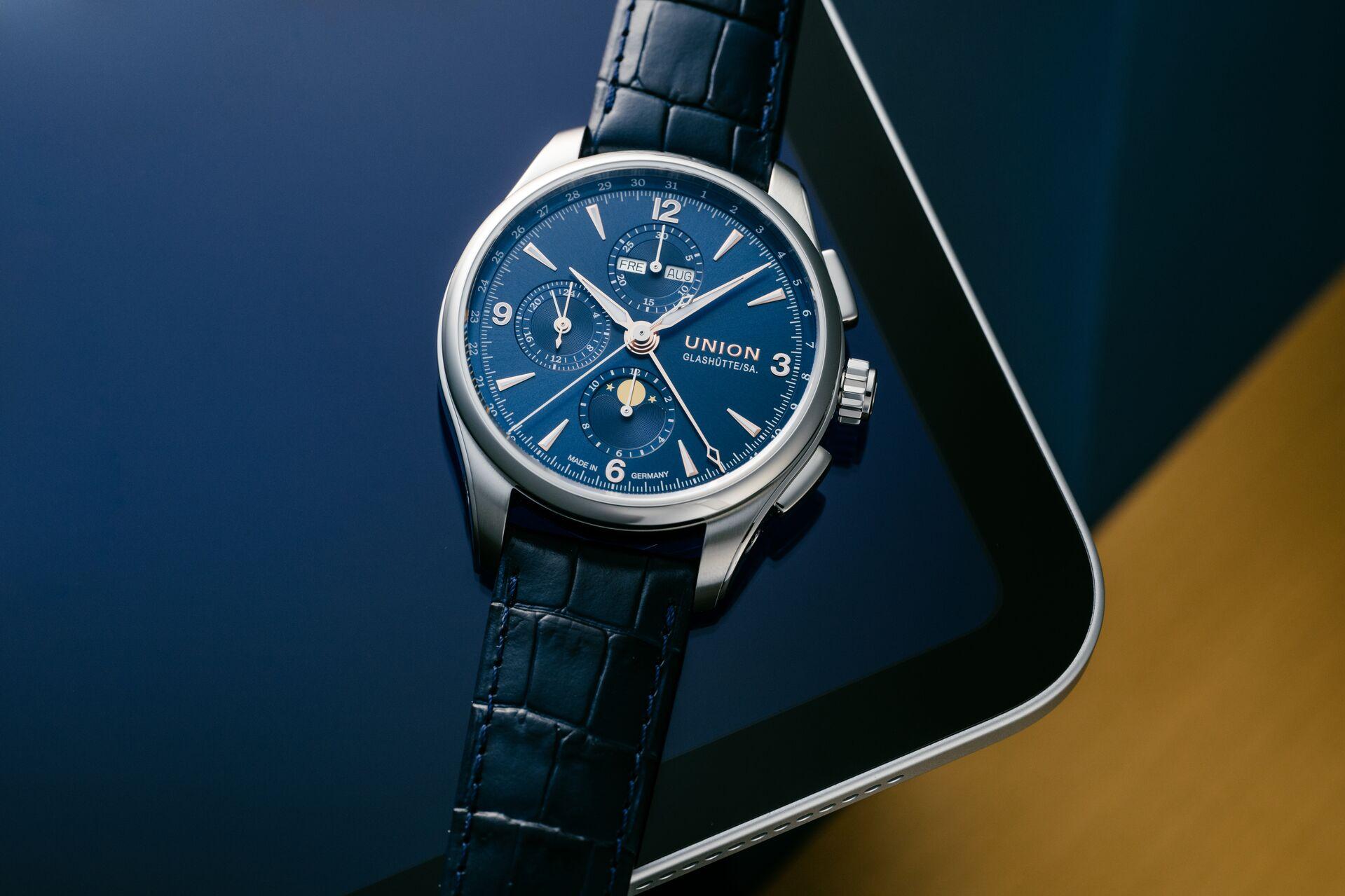 Union Glashütte Belisar Chronograph Mondphase D014.425.16.047.01 Cronografo automatico uomo Union Glashütte Belisar Chronograph Mondphase D014.425.16.047.01 Cronografo automatico uomo