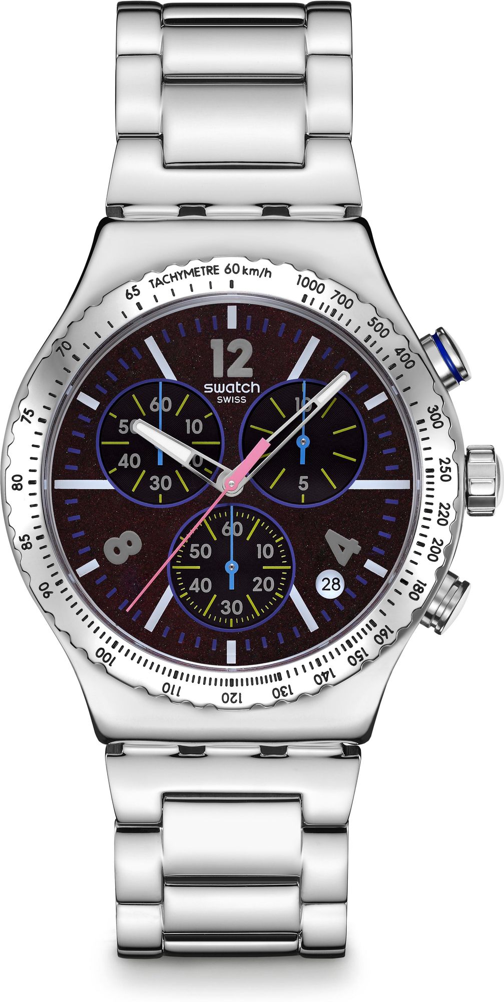 Swatch PURPLE GLOW YVS533G Cronógrafo para hombres