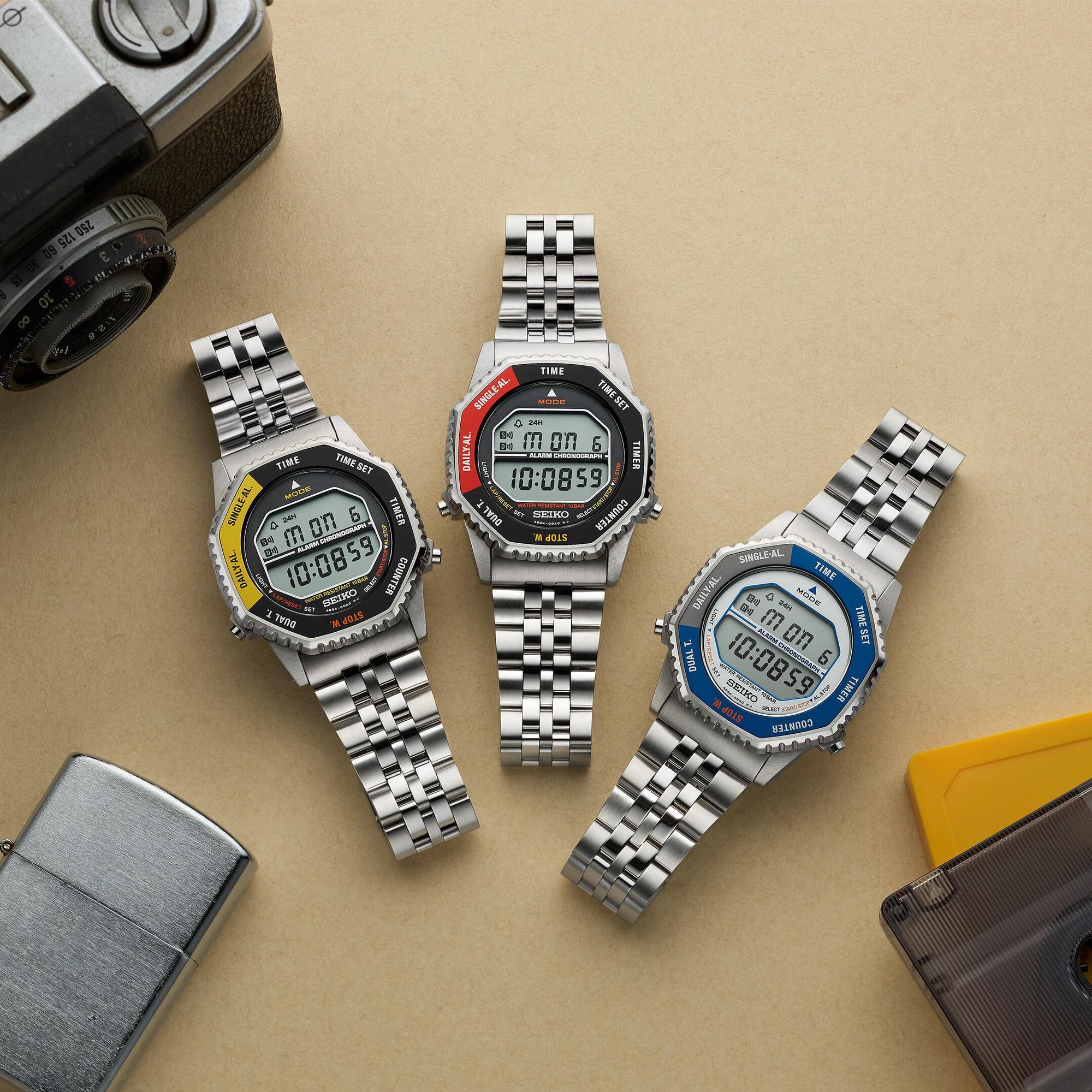 Seiko Digital Alarm Chronograph SMGG19P1 Montre digitale pour hommes Avec alarme