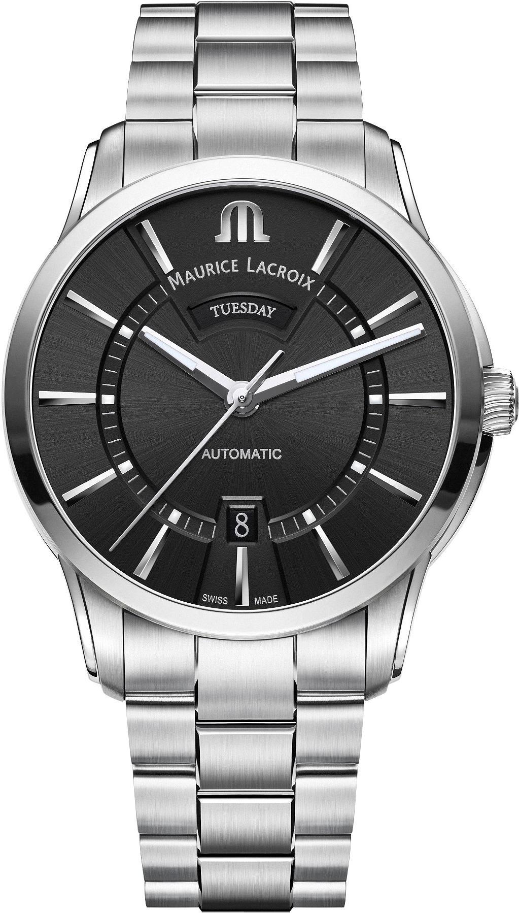 Maurice Lacroix PONTOS DAY DATE PT6158-SS002-33E-1 Reloj Automático para hombres Clásico & sencillo Maurice Lacroix PONTOS DAY DATE PT6158-SS002-33E-1 Reloj Automático para hombres Clásico & sencillo