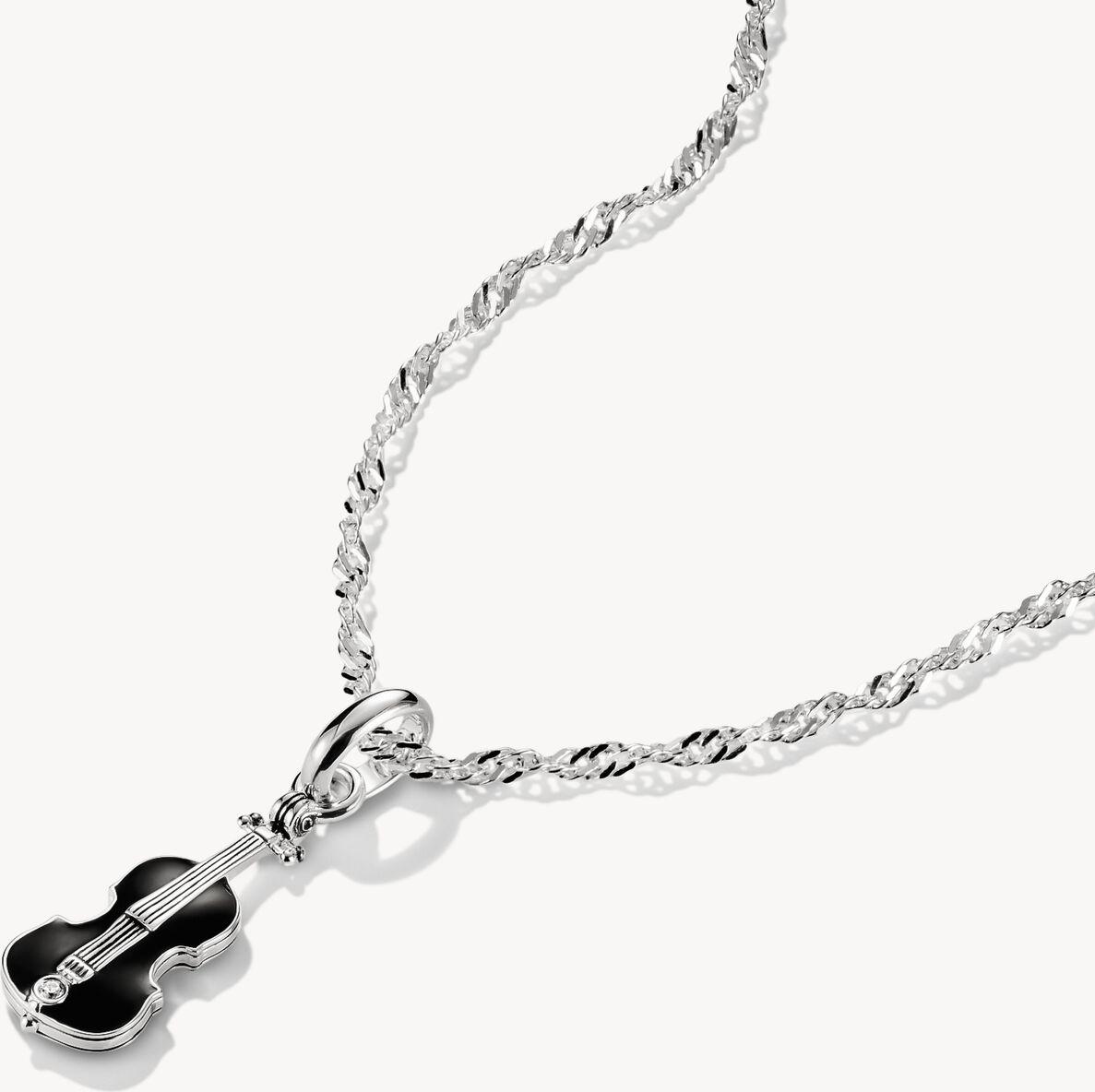 Thomas Sabo Thomas Sabo x WEDNESDAY KE2346-691-11-L45V Cadena de cuello para mujeres Thomas Sabo Thomas Sabo x WEDNESDAY KE2346-691-11-L45V Cadena de cuello para mujeres