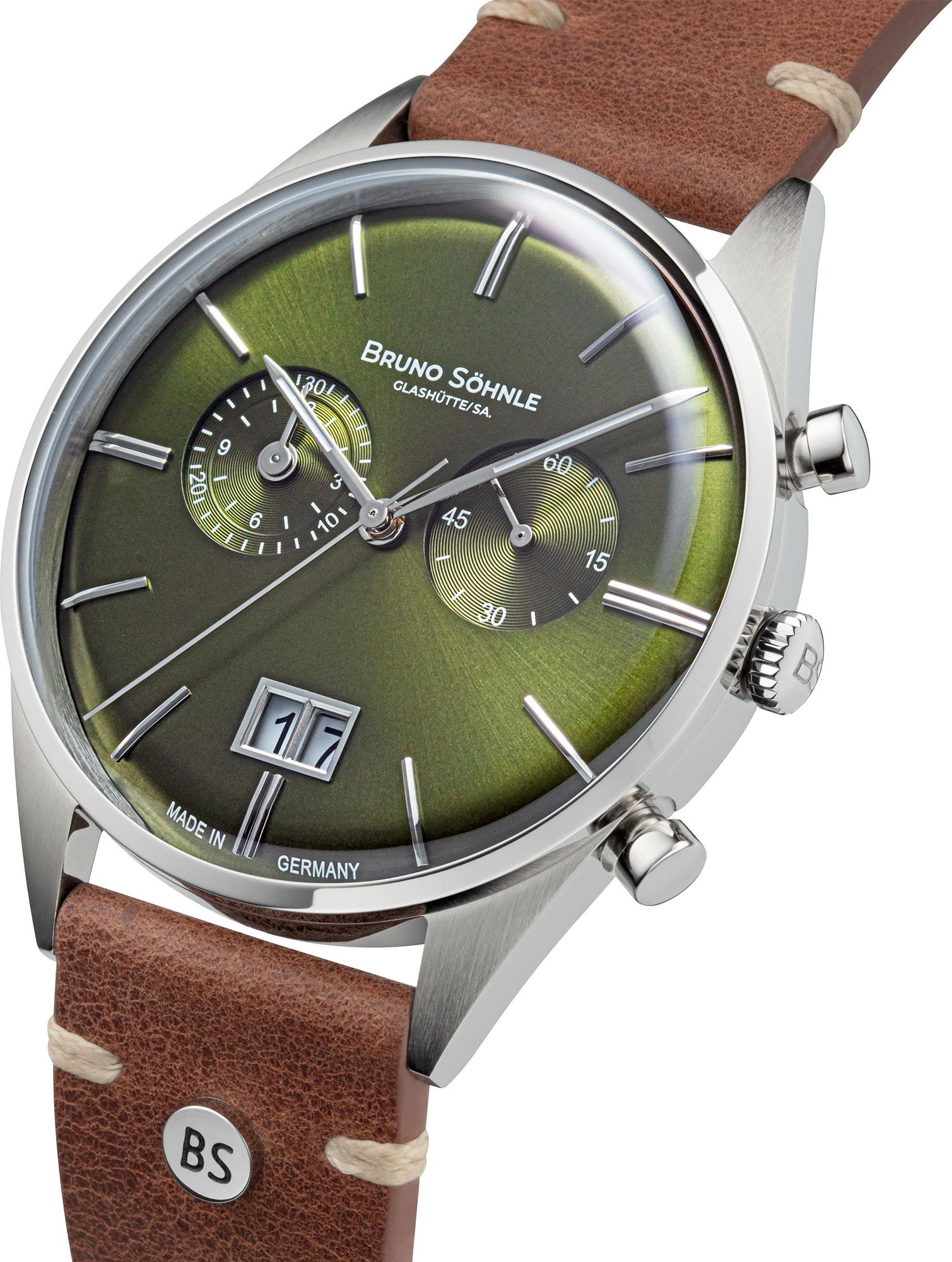 BRUNO SÖHNLE UHRENATELIER GLASHÜTTE/SA Merano Chronograph 17-13233-441 Unisex horloge BRUNO SÖHNLE UHRENATELIER GLASHÜTTE/SA Merano Chronograph 17-13233-441 Unisex horloge