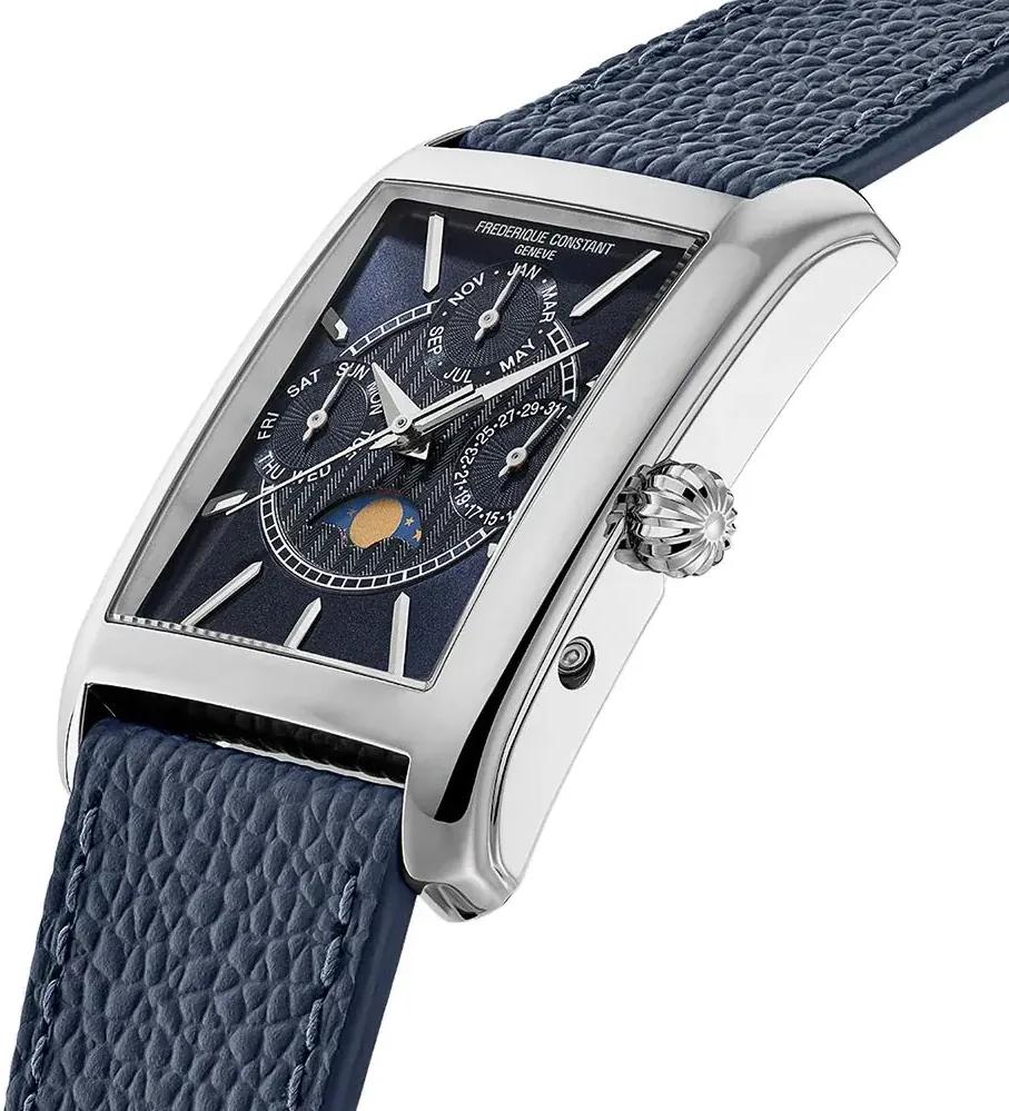 Frederique Constant Geneve Classics Carree Calander Moonphase FC-265N4C6 Reloj de Pulsera para hombres Indicador de la f