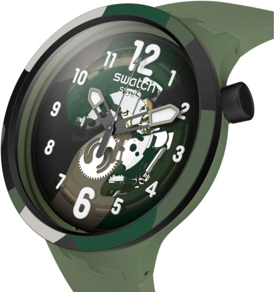Swatch LOOK RIGHT THRU GREEN PAY! SB05G108-5300 Reloj de Pulsera para hombres Swatch LOOK RIGHT THRU GREEN PAY! SB05G108-5300 Reloj de Pulsera para hombres