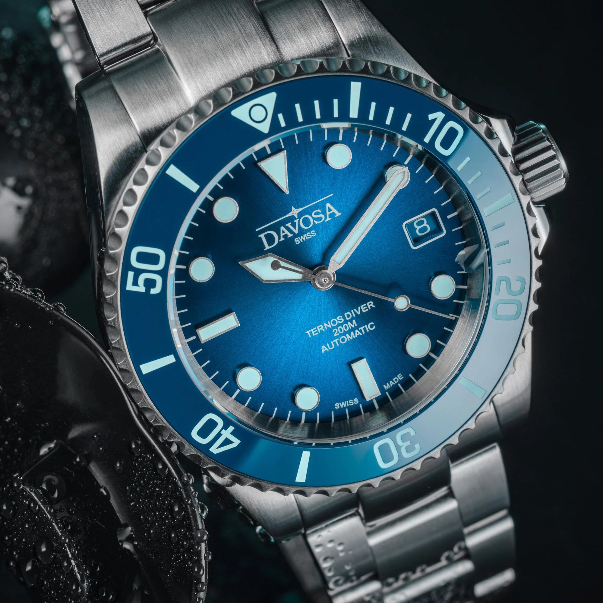 Davosa TERNOS DIVER BLUE LAGOON (x/200) 161.554.40 Orologio automatico uomo