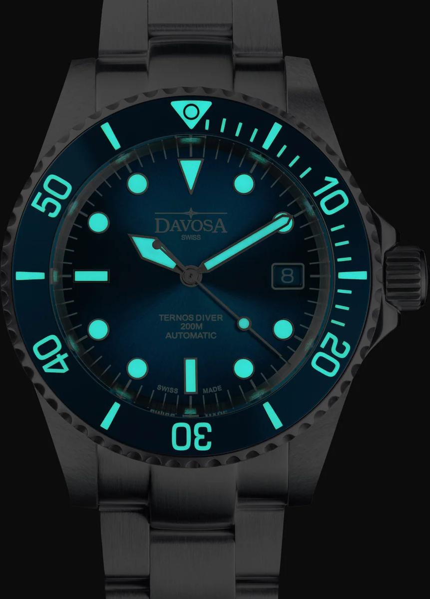 Davosa TERNOS DIVER BLUE LAGOON (x/200) 161.554.40 Orologio automatico uomo