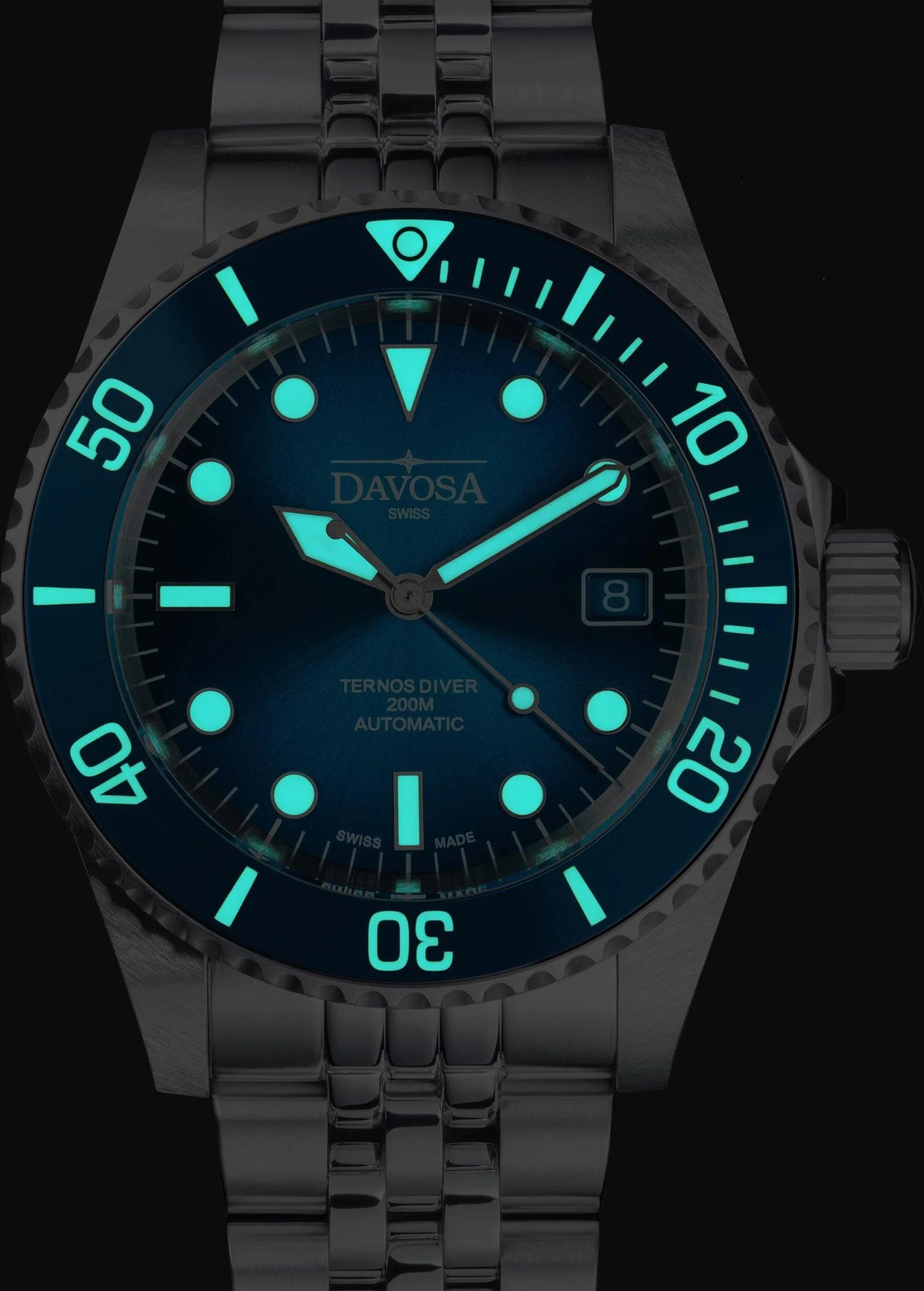 Davosa TERNOS DIVER BLUE LAGOON (x/200) 16155404 Orologio automatico uomo