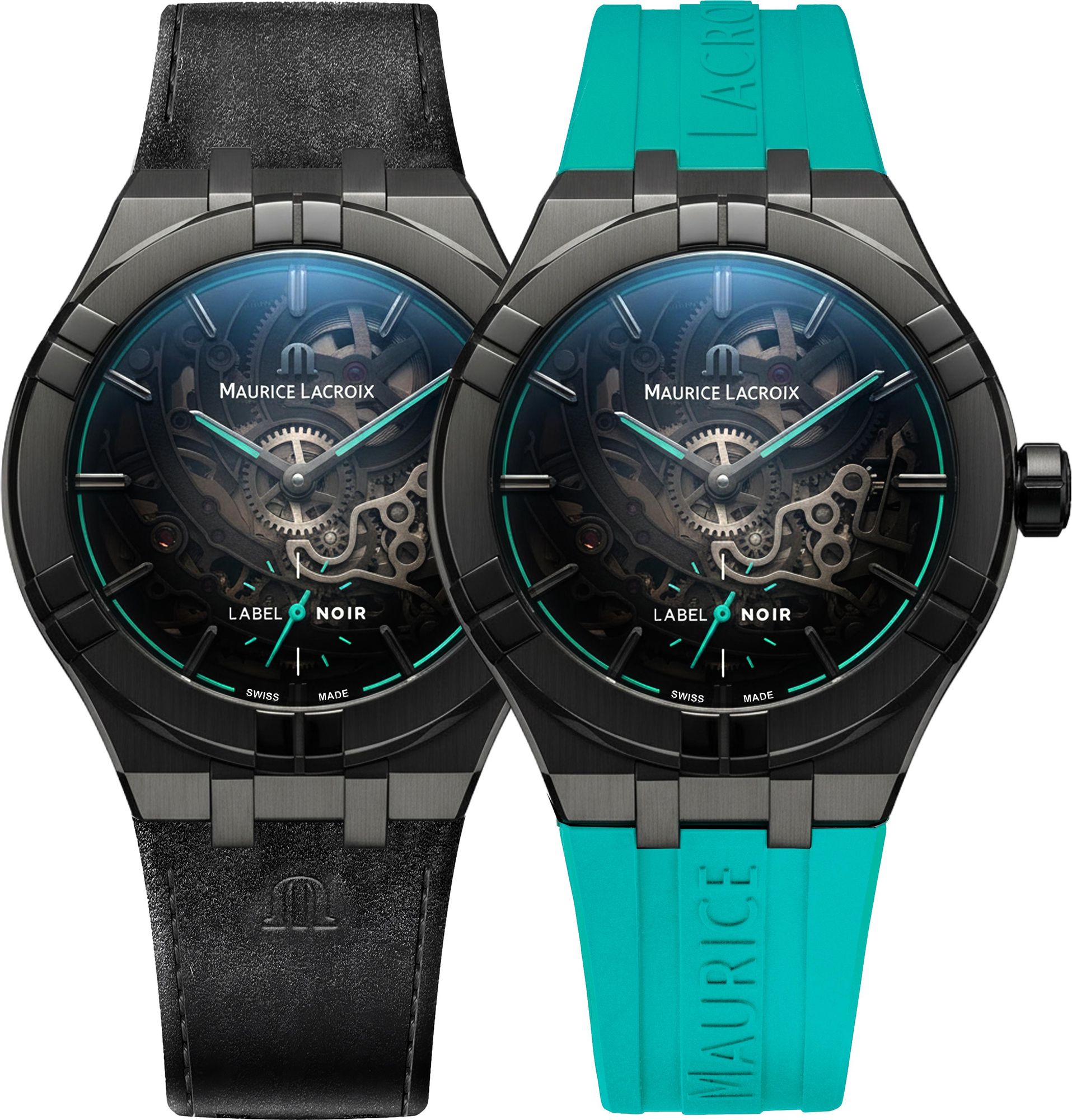 Maurice Lacroix AIKON AUTOMATIC LABEL NOIR (x/100) AI6028-DLB0B-030-H Automatisch horloge voor heren Maurice Lacroix AIKON AUTOMATIC LABEL NOIR (x/100) AI6028-DLB0B-030-H Automatisch horloge voor heren