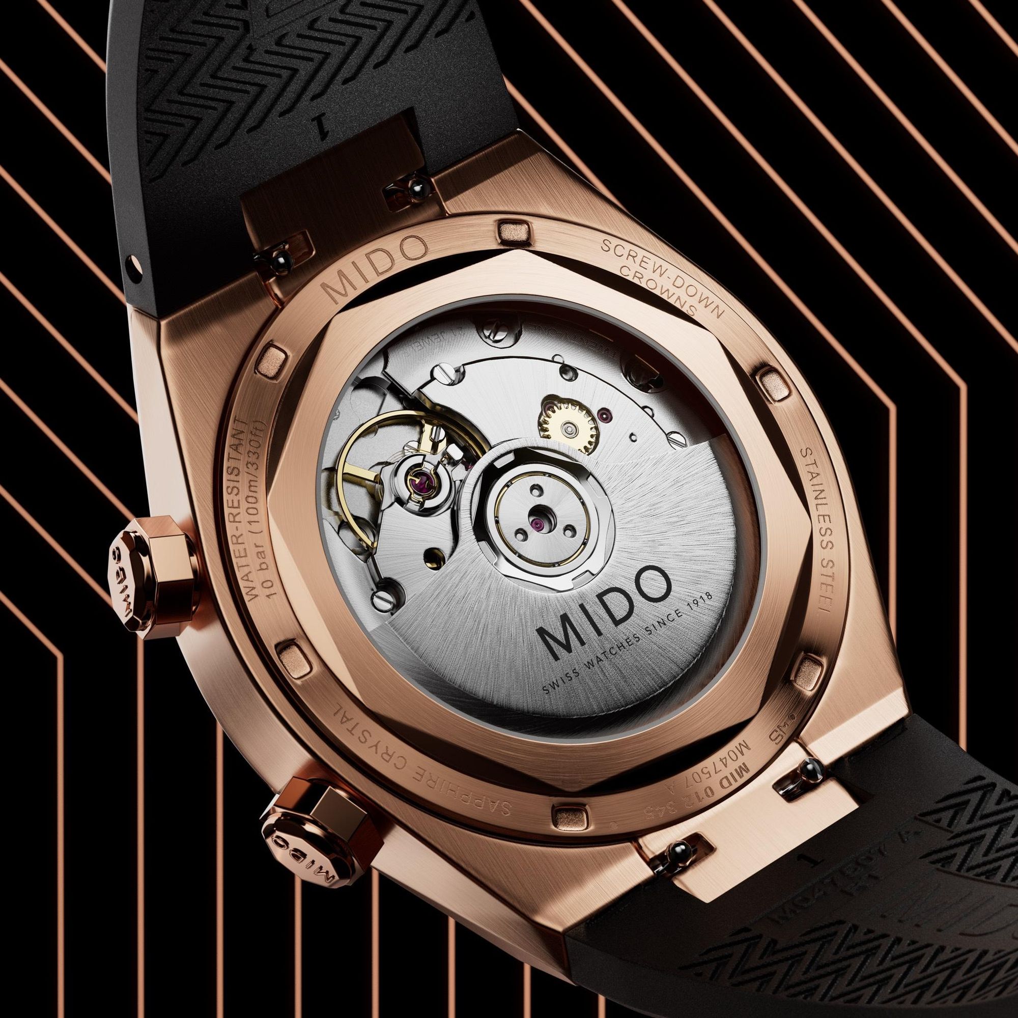 Mido MULTIFORT 8 TWO CROWNS M047.507.37.051.00 Reloj Automático para hombres