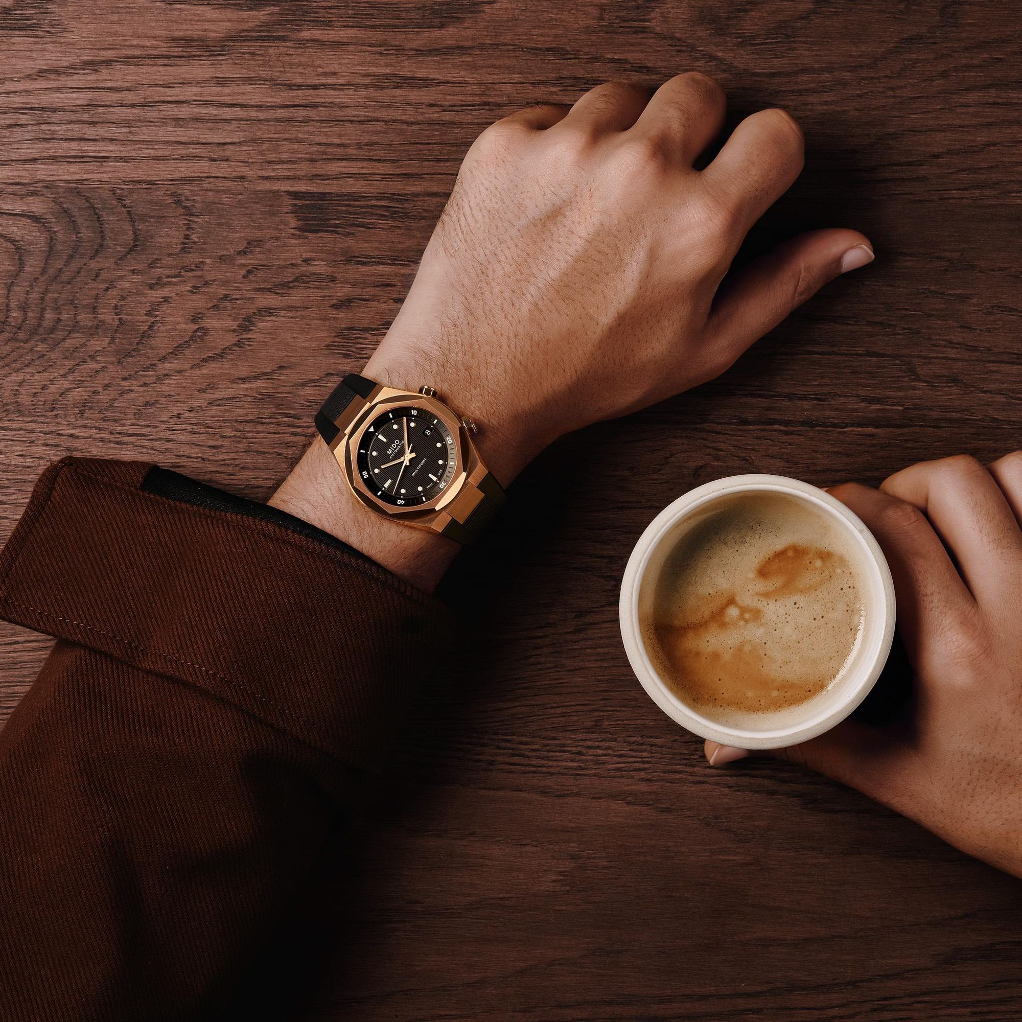 Mido MULTIFORT 8 TWO CROWNS M047.507.37.051.00 Reloj Automático para hombres