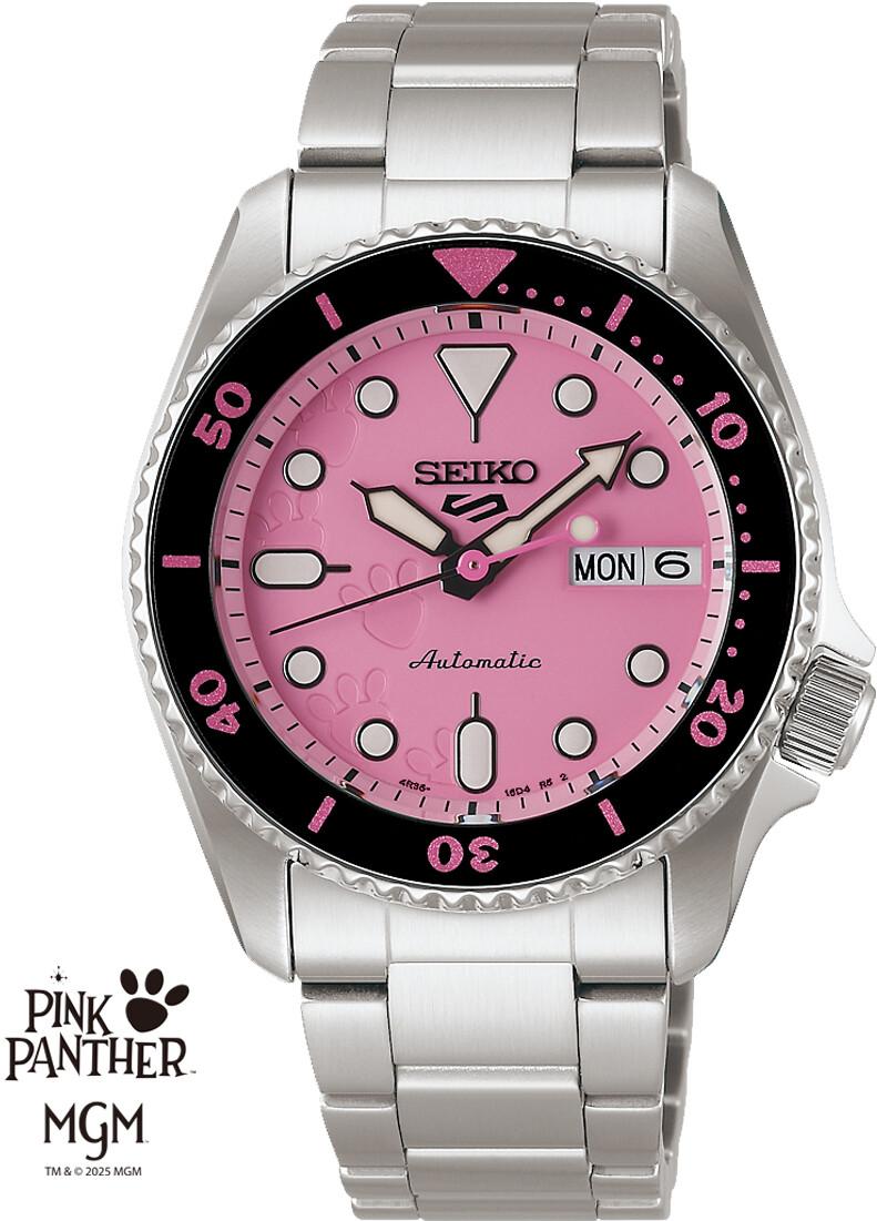 Seiko 5 Seiko 5 x Pink Panther Limited Edition SRPM07K1 Reloj automático Edición Muy Limitada Seiko 5 Seiko 5 x Pink Panther Limited Edition SRPM07K1 Reloj automático Edición Muy Limitada