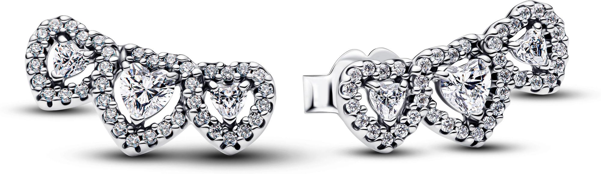 Pandora Triple heart 294411C01 Earrings