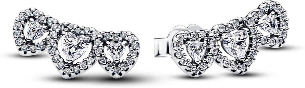 Pandora Triple heart 294411C01 Orecchini Pandora Triple heart 294411C01 Orecchini