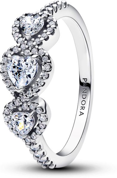 Pandora Triple heart 194413C01 womans ring